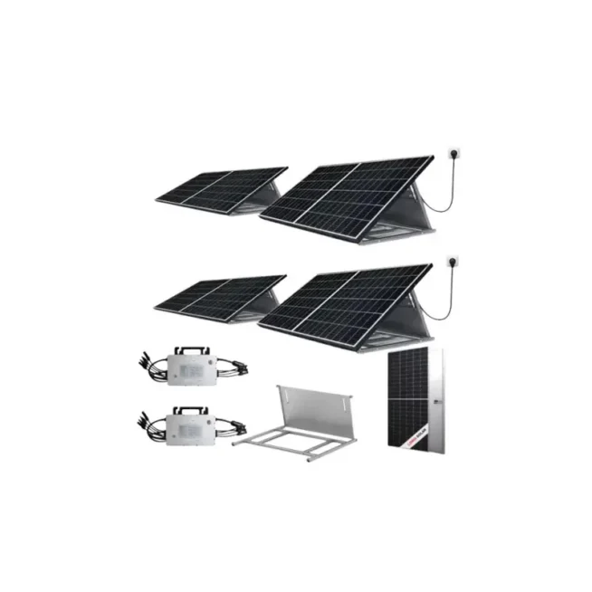 Kit solaire 1700W — 4 panneaux LONGi 425W + 2 micro-onduleurs TSUN — Vilobi La Réunion
